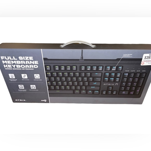 Atrix Membrane Wired Gaming Keyboard with RGB Lighting GameStop Exclusive
Atrix - Picture 1 of 9